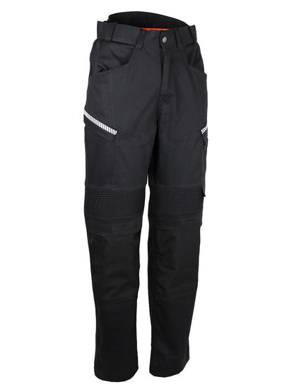 PANTALON DE TRAVAIL, 98% COTON 2% ÉLASTHANNE / CORDURA® - 265 G/M².