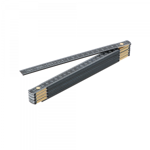 Double mètre aluminium noir ineffaçable 2 m x 10 branches