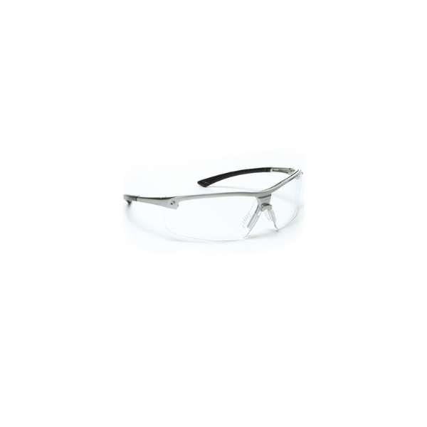Lunettes de protection à branches. Oculaire incolore.