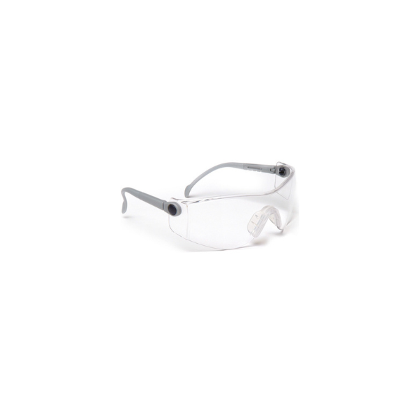 Lunettes à branches réglables. Oculaire pivotant incolore