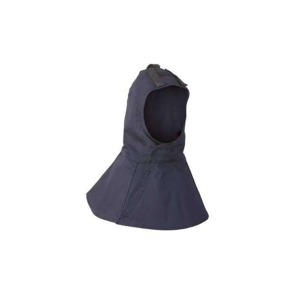 Cagoule. Tissu retardateur de flamme. 350 g/m². Coloris bleu.