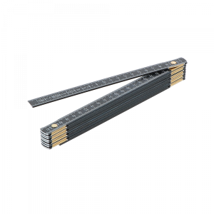 Double mètre aluminium noir ineffaçable 2 m x 10 branches