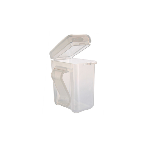Petite boîte de rangement pour bouchons d'oreilles.