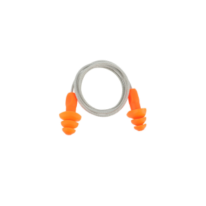 Bouchons d'oreille réutilisable TPE. Cordon (SNR: 32 db). Boîtes de 200 paires
