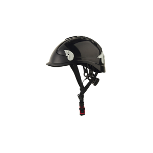 Casque monteur ventilé avec attaches pour lampe frontale.