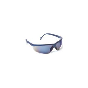 Lunettes solaires miroitées bleu. Branches réglables