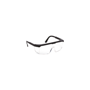 Lunettes à branches réglables. Oculaire incolore antibuée et anti-rayures.