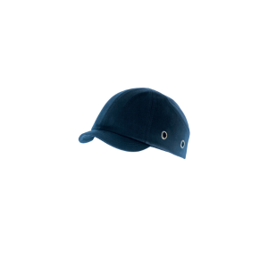 Casquette anti-heurt. Coque ABS. Visière courte. Bleu marine