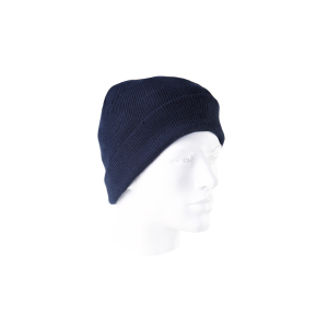 Bonnet tricoté. Acrylique. Bleu marine - Lot de 10 pièces