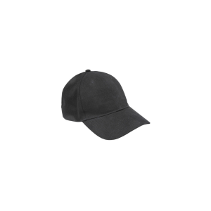 Casquette coton été. Visière 7 cm. Noir