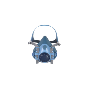 Demi-masque respiratoire en silicone. Conçu pour adapter 2 filtres à baïonnette