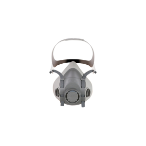 Demi-masque respiratoire en TPR. Conçu pour adapter 2 filtres à baïonnette