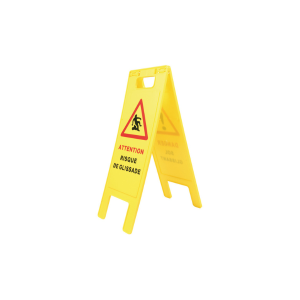 Balise pliable "Danger sol glissant/Risque de glissade'