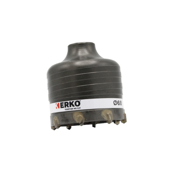 Kit Trépans carbure ERKO Béton + Arbre 68 mm SDS+